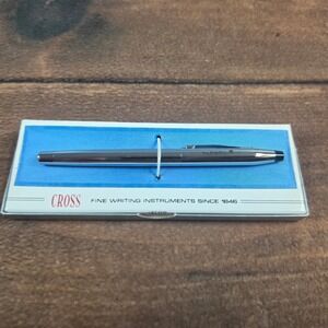 Cross Soft Tip Pen  Chrome Excellent Vintage Century Aldoril Engraved